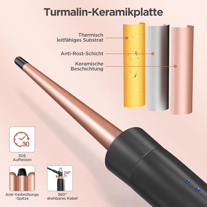 Плойка для завивки волосся з випрямлячем, плойка 3 стовбури Антистатична керамічна плойка для волосся з регульованою температурою