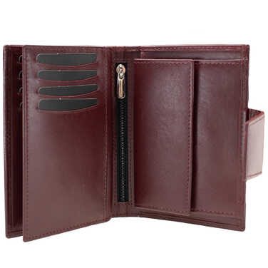 Гаманець жіночий шкіряний Semi Line RFID Dark Red (P8261-2)