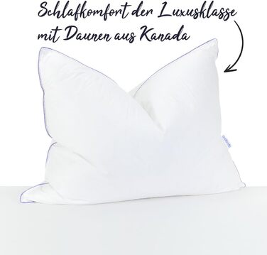 Подушка 70x90 см - Nordic Down Pillow - Пухова та пір&39яна подушка для спокійного сну М&39яка підтримка Підходить для алергіків Комфорт підтримки М&39яка 70 x 90 см 1