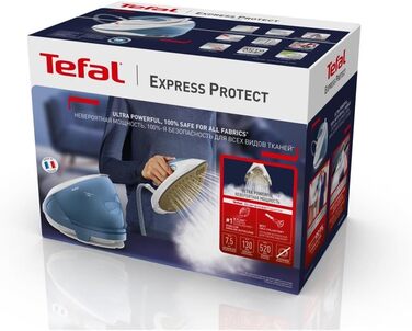 Парова прасувальна станція Tefal Express Protect SV9202 потужний тиск 7,5 бар потужність пари 520 г / хв. 1,8 л резервуар для води