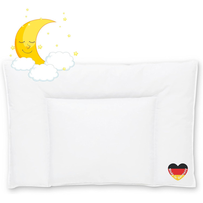 Дитяча подушка Koru Kids 40x60 см - 100 бавовна - дитяча подушка - прання при 60 градусах - дитяча подушка - Oeko-Tex - дитяча под