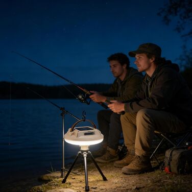 Сонячні кемпінгові ліхтарі - Водонепроникні з 4 рівнями яскравості - Кемпінгові ліхтарі для випадків відключення електроенергії - Для піших прогулянок, походів, нічної риболовлі, виживання та відключення електроенергії в побуті, бежевий