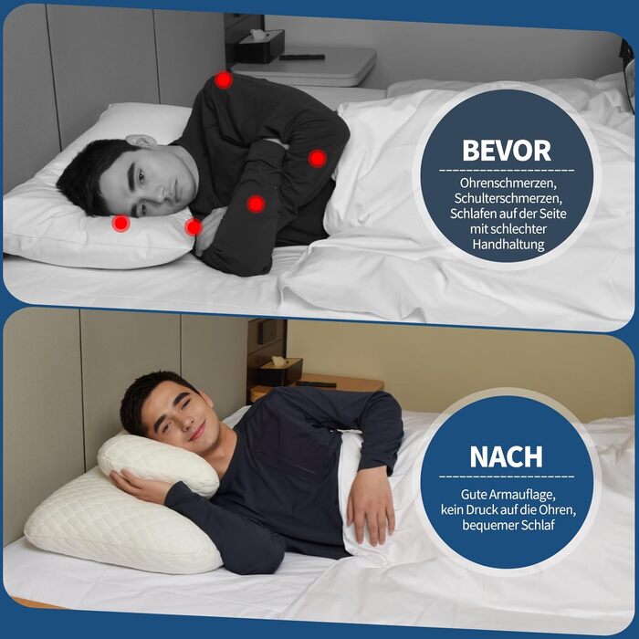 Подушки для полегшення болю в шиї та плечах, 2 подушки для спини, з&39єднані намистом, відповідні подушки для спини, орієнтовані на спину (чоловічі)