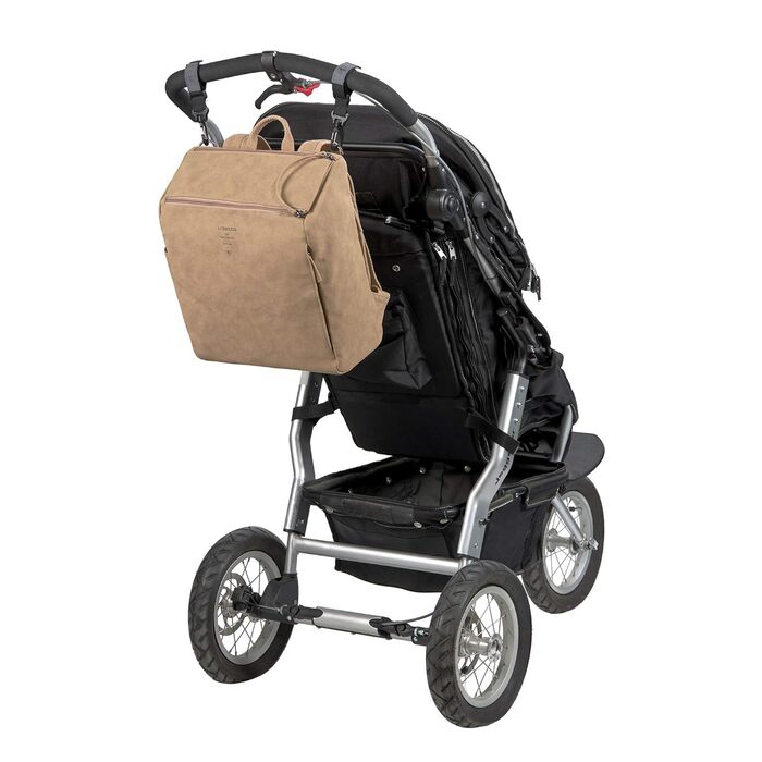 Пеленальний рюкзак-сумка для пеленання з аксесуарами веганська шкіра/ніжний рюкзак-верблюд, ука (упаковка 1)