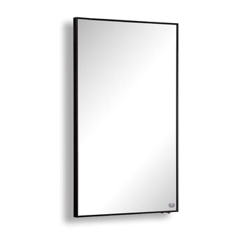 Інфрачервоний обігрівач для дзеркала Knighaus - 600 Вт з термостатом - Енергозберігаючий обігрівач дзеркала та 5-річна гарантія - Інфрачервоний настінний обігрівач з чорною рамкою - Нагрівається за 2 хвилини 600 Вт Колір рами Чорний