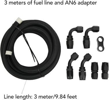 Адаптер роз'єму AN6, висока гнучкість, довговічність, щільна різьба, набір масло-газових паливопроводів, захист від протікання, універсальний для гоночних позашляховиків