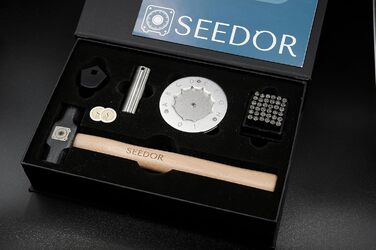 SEEDOR Safe Starter Set Bitcoin Steel Wallet, Crypto Wallet Steel, Recovery Phrase Offline Cold Storage, Seed Back-Up for Hardware Wallet like Ledger, Trezor and Coldcard, SEEDOR Safe Starter Set Bitcoin Steel Wallet, Crypto Wallet Steel, Recovery Phrase 