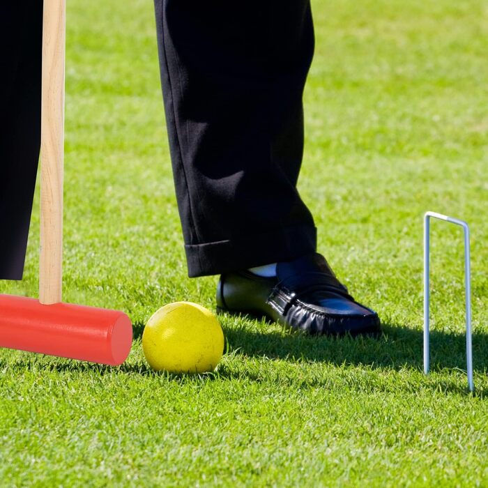 Гра в крокет, набір для крокету на 2-4 гравців, гра в крокет для дітей та дорослих, дерев&39яна іграшка, гра для всієї родини в саду на свіжому повітрі, гра на спритність