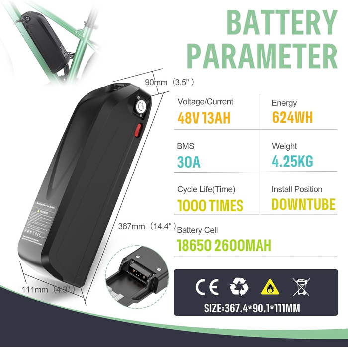 Комплект для переобладнання електровелосипеда Bafang 48 V 250 Вт середнього приводу