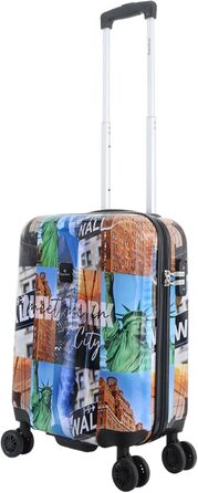 Валіза ручна поклажа Big Apple, 54x36x20 см, 32 л, 2.7 кг, барвиста
