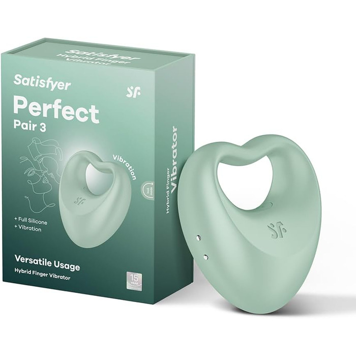 Вібратор та ерекційне кільце Satisfyer Perfect Pair 3, 2-в-1, силікон, водостійке, 12 режимів