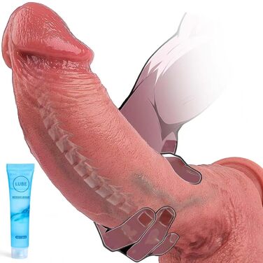 Реалістичний товстий фалоімітатор секс-іграшка, гігантський фалоімітатор, схожий на шкіру, з присоскою для задоволення без використання рук, реалістичний силіконовий штучний пеніс анальний фалоімітатор для жінок, чоловіків та геїв, 23