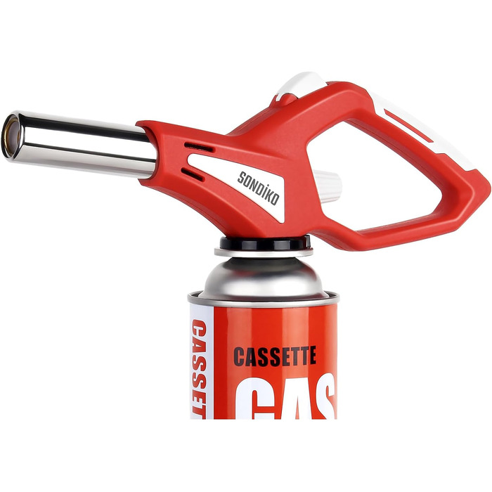 Кухонний пальник Sondiko, палаючий факел, головка кухонного пальника з регульованим полум'ям, кулінарна паяльна лампа для десертів