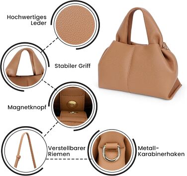 Маленька сумочка Жіноча сумка через плече Шкіряна сумка Жіноча сумка з ручкою Сумки Пельмені Crossbody Сумка Мода PU Шкіряний гама