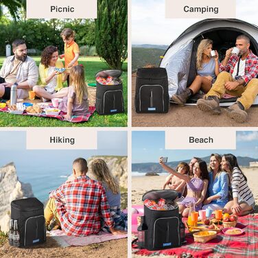 Рюкзак-холодильник об&39ємом 30 л - Ізольована сумка-холодильник, зберігає їжу теплою або холодною - Ідеально підходить для кемпінгу, пікніків та барбекю