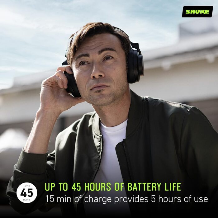 Бездротові навушники Shure AONIC 50 GEN 2 з функцією шумозаглушення - чорний Gen 2 Black