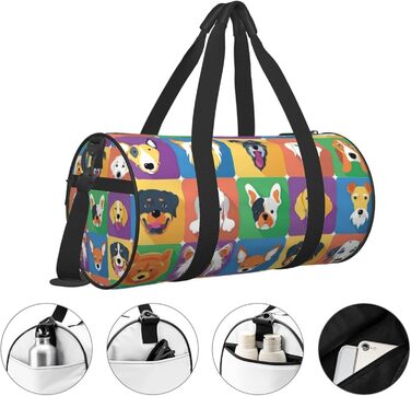 Дорожня сумка Милий песик, спортивна сумка для чоловіків та жінок, сумка-мішок для пляжу та спорту