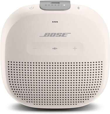 Колонка Bose SoundLink Micro Bluetooth маленька портативна, водонепроникна колонка з мікрофоном, біла Біла Біла одинарна