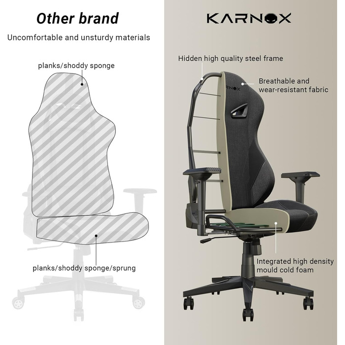 Ергономічне ігрове крісло з тканини для дорослих, офісне крісло з високою спинкою, ігрове крісло для високих та сильних людей з підголівником та поперековою опорою, гоночний стиль, кут нахилу 155 з фіксацією кута