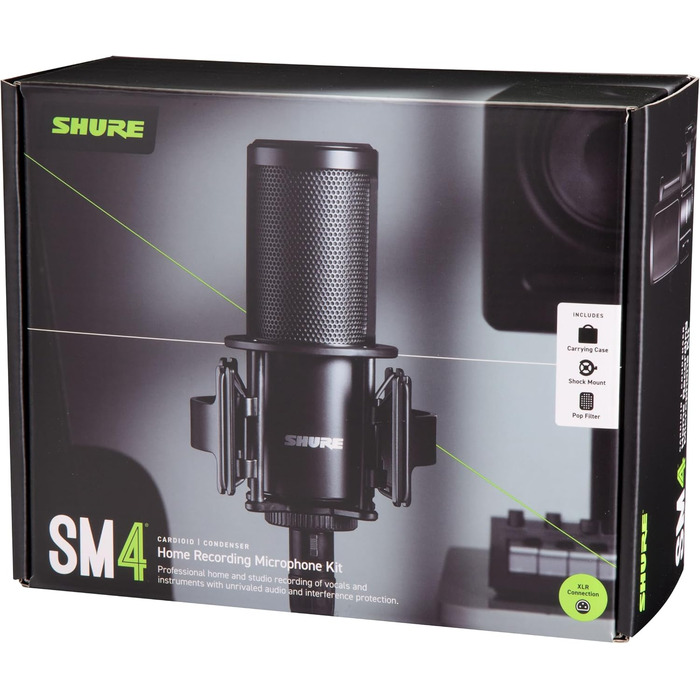 Набір для запису Shure SM4 студійний конденсаторний мікрофон з XLR