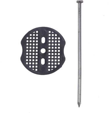 Сталеві анкери LINZI, садові сітки, кріплення для сітки, кріплення кілочків, скоби, штифти, ландшафтні кілки для дерну з шайбами, 100 шт.