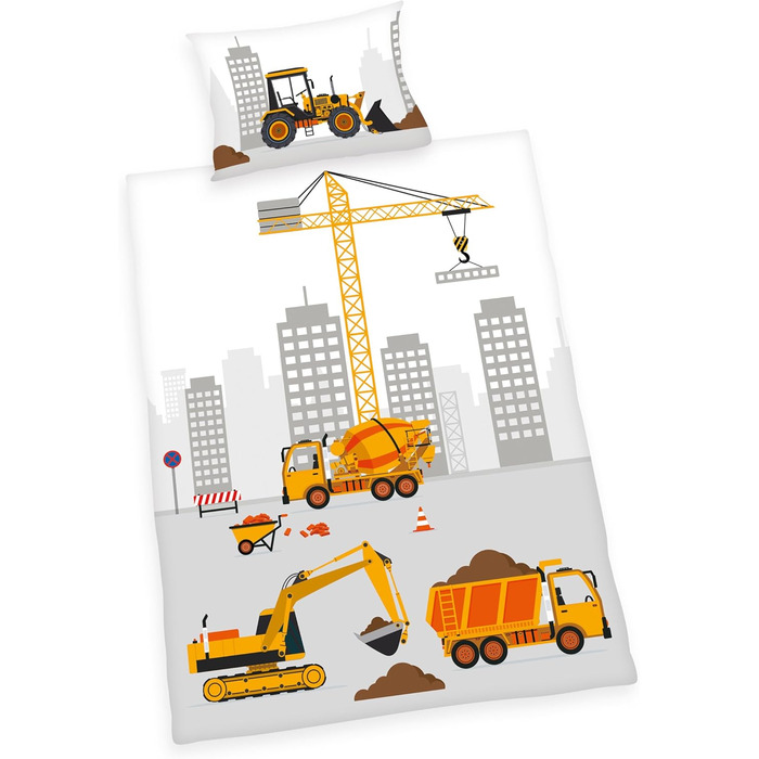 Комплект постільної білизни для немовлят BABY BEST, двосторонній мотив Jana Baustelle, підковдра 100x135см, наволочка 40x60см, фла