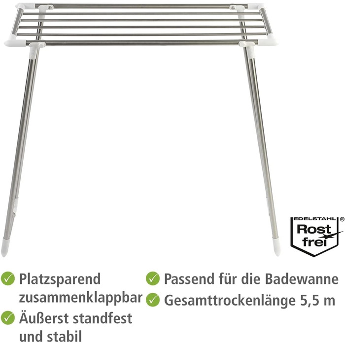 Сушарка для білизни WENKO Profi Single 87 x 76 x 39 см