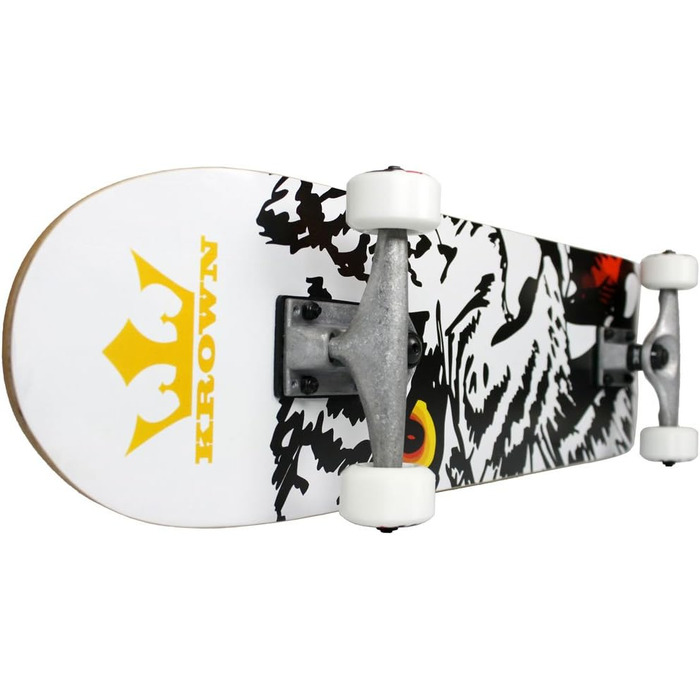 Скейтборд Krown Rookie Animal - якість в стилі Pro - 7-шарова дека з клена, алюмінієві вантажні колеса, уретанові колеса, прецизій