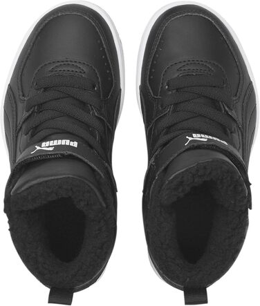 Дитячі кросівки PUMA Rebound Joy FUR Jr Unisex (приталені) 375477 Чорний 28 EU Puma Чорний Puma Білий