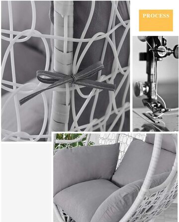 Подушка для підвісного крісла-гойдалки Подушка для підвісного крісла для використання на вулиці, в саду, на терасі, накладки на подушки для підвісних крісел-гойдалок (не включає підвісні крісла)