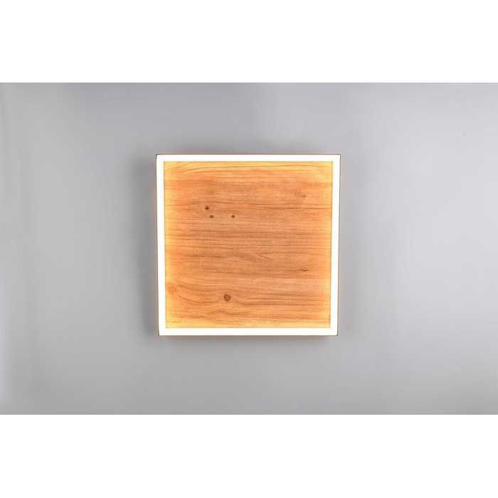 Стельовий LED-світильник Trio Leuchten Kalea 655510130, матовий чорний метал та сосна, 41 Вт, Switch Dimmer, колір дерева