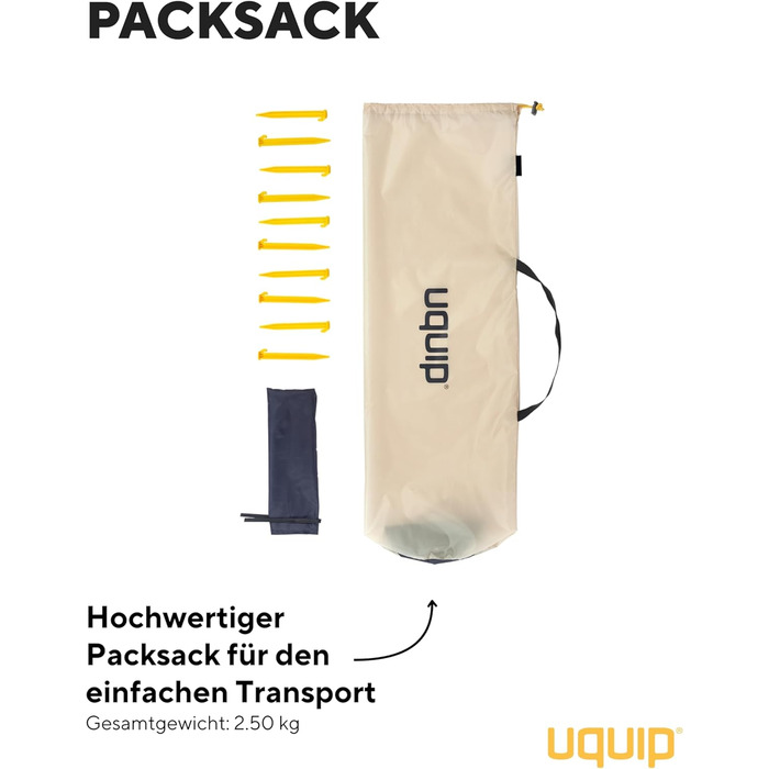 Пляжний намет Uquip Speedy XL Boulder 170 x 115 x 230 см Пляжний намет UPF 50 для захисту від сонця, вітру та дощу Портативний пляжний намет із системою швидкого складання Ідеально підходить для пляжу, кемпінгу та пікніків Sand XL