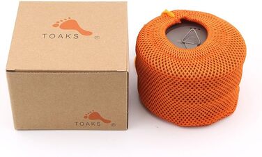 Ультралегка чашка для кемпінгу TOAKS Pure Titanium Cup з кришкою та складною ручкою, сірого кольору