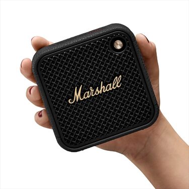 Бездротова Bluetooth-колонка Marshall Willen II, понад 17 годин без підзарядки, водонепроникна за стандартом IP67 - чорний і латун