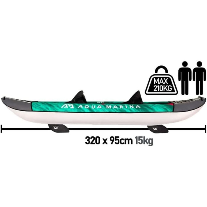 Надувний каяк Aqua Marina Laxo U Mehrfarbig