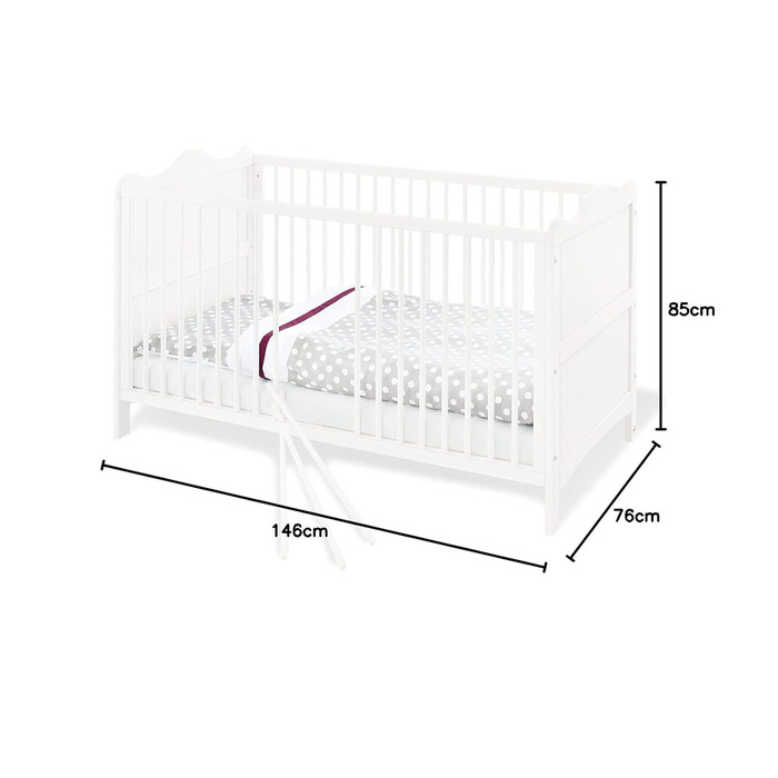 Дитяче ліжко Pinolino 110023 Флорентина, біле