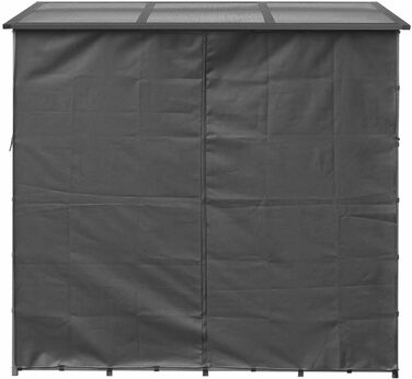 Інструменти безпеки SCHMIDT Захисний чохол 185x70x185 см Стійка для дров Стійка для колод Чохол Поліестер Водостійка передня задня панель 185x70x185 см Захисний чохол A