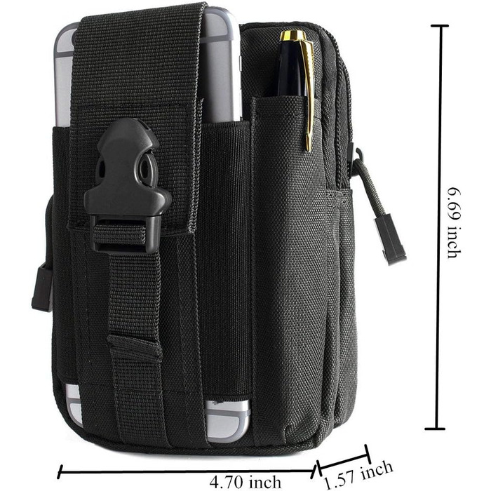 Універсальна багатоцільова ємність негабаритних EDC сумка Тактична сумка смартфон кобура пакет безпеки носити аксесуарів сумка рем