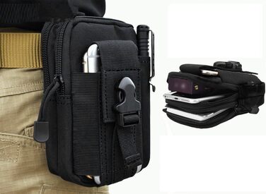 Універсальна багатоцільова ємність негабаритних EDC сумка Тактична сумка смартфон кобура пакет безпеки носити аксесуарів сумка рем