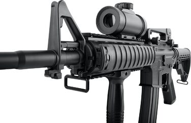 Страйкбольна гвинтівка airmaX M4 Sport Series AEG – кал. 6 мм, <0.5 Дж, повний комплект з Red Dot, акумулятором, цівкою та подовжувачем ствола