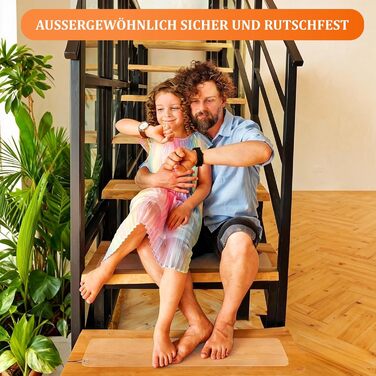 Прозорі сходинки, 15 шт. , 60 x 10 см, самоклеючі, водонепроникні, протиковзкі сходинки для дерев&39яних сходів, гвинтових сходів та підлоги