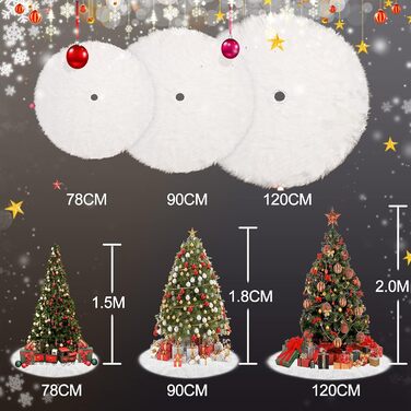 Спідниця для ялинки 78 см біла BLAZOR