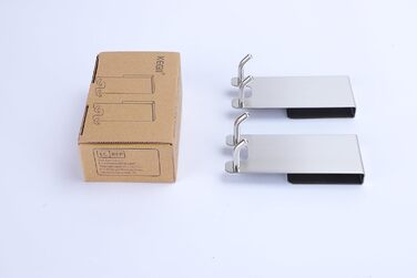 Настінні гачки для душу Kegii - настінні гачки для душу без свердління набір з 2 шт. з гумовим захистом тримач для рушників-скребк