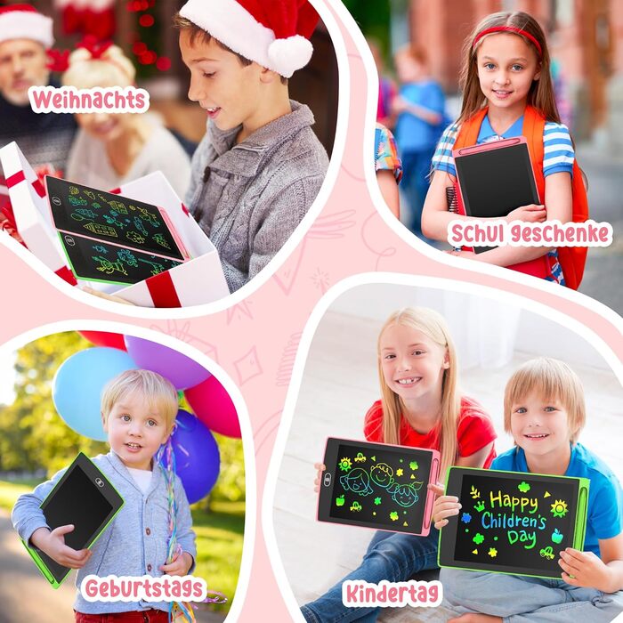 РК-планшет для письма, іграшка для дітей 8,5 дюймів, 2 упаковки дошки для малювання, РК-дошка для письма для дітей, іграшки для ді