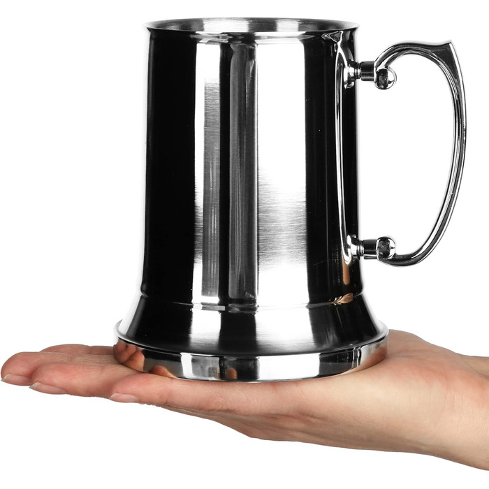 Кухоль з нержавіючої сталі - металевий пивний кухоль - термокружка з двома стінками - кемпінгова кружка без бісфенолу А 450 мл