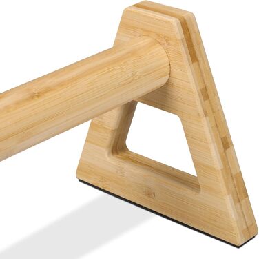 Ручки для віджимань Relaxdays, набір з 4 шт., бамбукові паралелети, 2 різних розміри, калістеніка, стійка на руках, натуральний колір