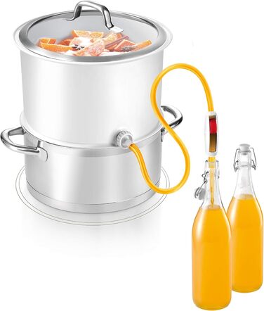 Парова соковижималка для фруктів та овочів Della Casa, пластик, біла, 28.4 x 16.9 x 28 см, 895250