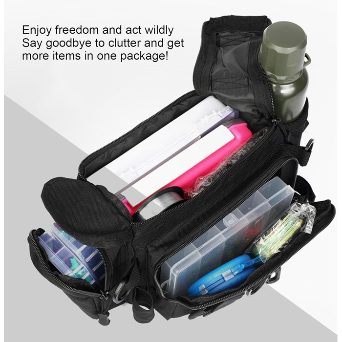 Чоловіча поясна сумка для походів, поясна сумка для походів - переносна сумка для риболовних снастей Сумка для риболовлі через плече, поперекова сумка для активного відпочинку, походів, скелелазіння