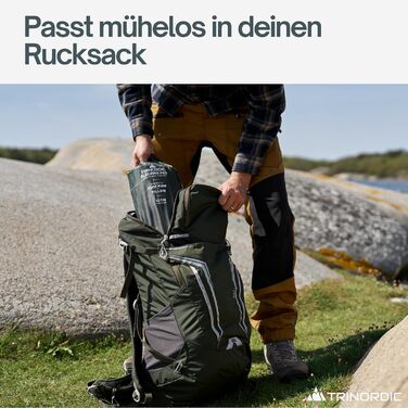 Надзвичайно товстий надувний килимок для сну - товщиною 12 см та шириною 70 см з ножним насосом та подушкою - Надувний матрац для кемпінгу з невеликим розміром упаковки для активного відпочинку, походів та велопрогулянок