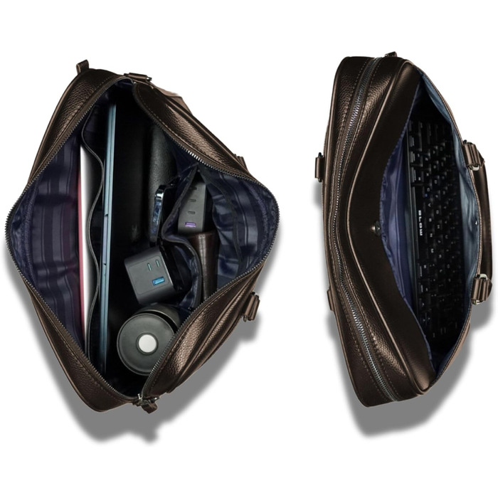 Преміальна сумка для ноутбука з екошкіри, унісекс через плече, портфель в елегантному дизайні, для ноутбуків 14/15,6/16 дюймів, ро